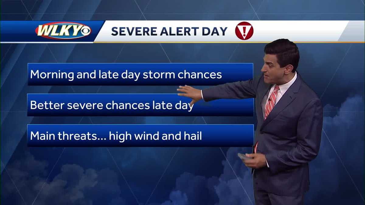 Strong storms possible Thursday