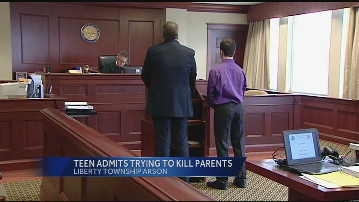 Liberty Township teen pleads guilty in trying to burn parents