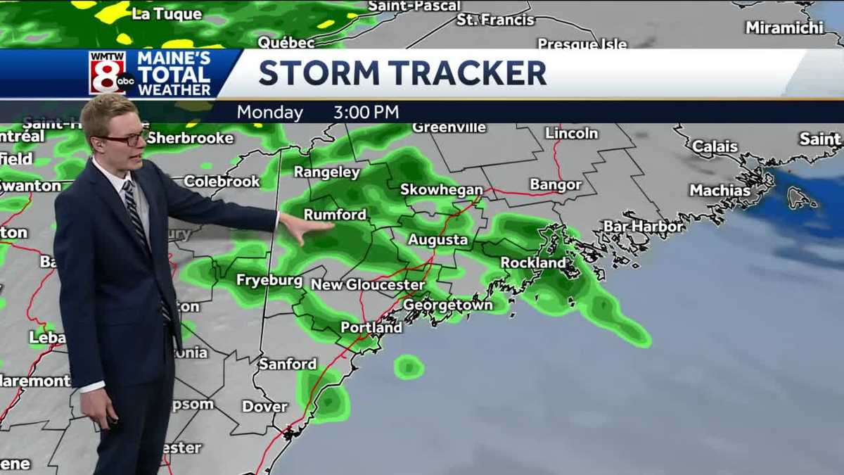 Rain gear needed today with showers expected