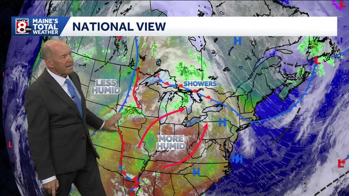 Clouds return, followed by midweek showers