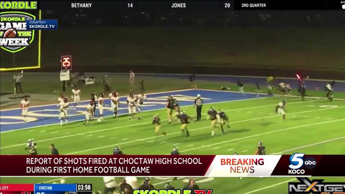 Video shows chaos after shots fired at Choctaw football game - KOCO