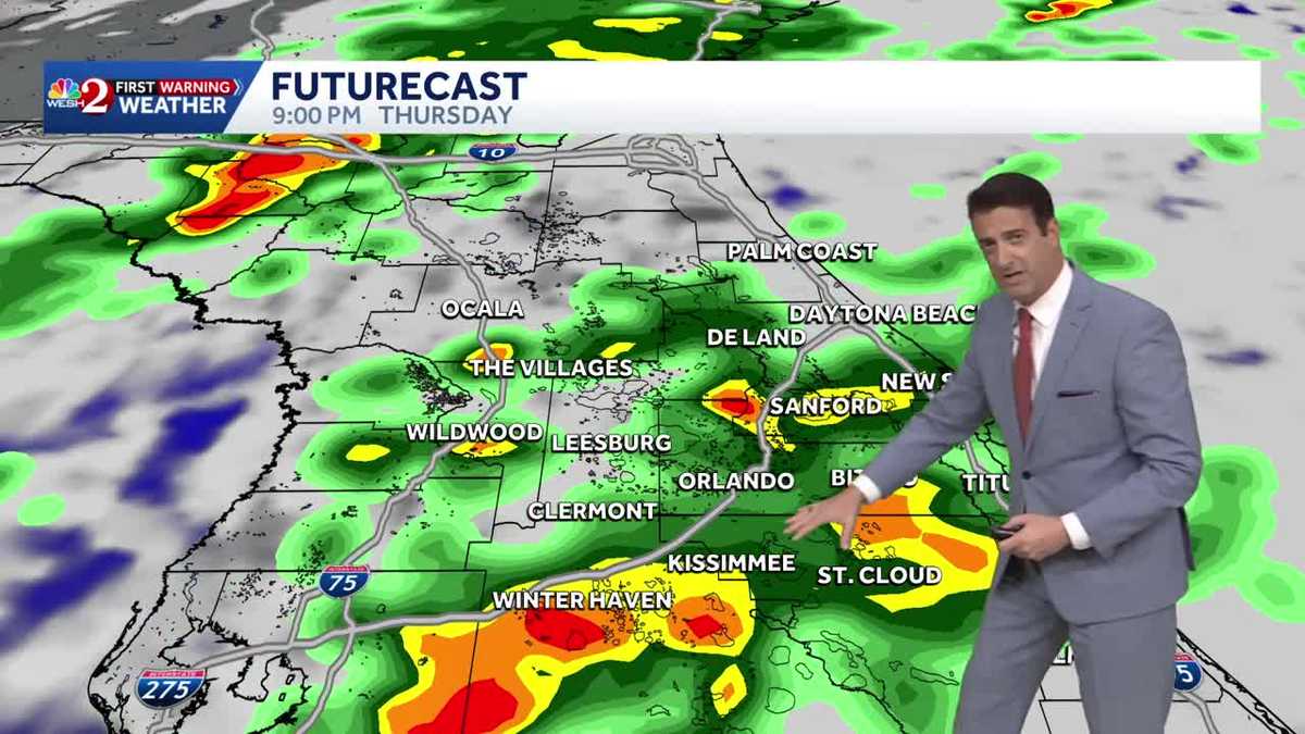 Rain, and a few storms, possible Thursday. 12.16.25