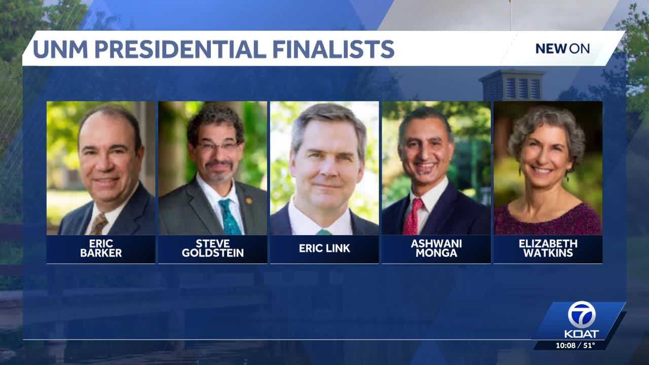 UNM names 5 finalists in presidential search