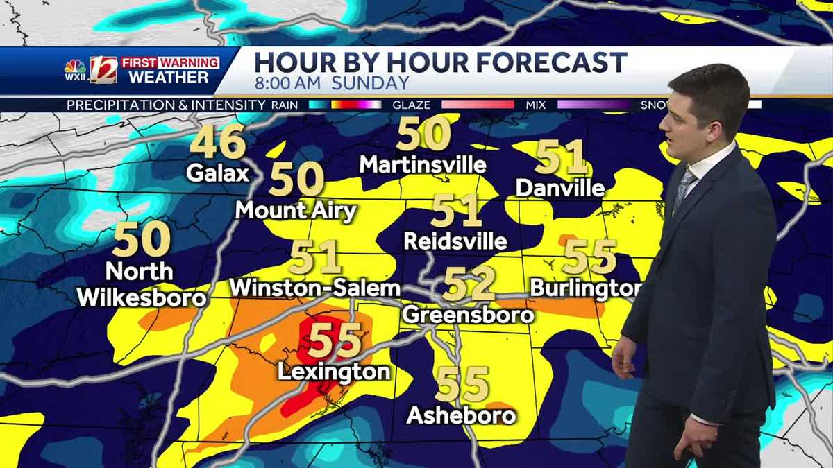 WATCH: Rainy Sunday morning, drying out this afternoon