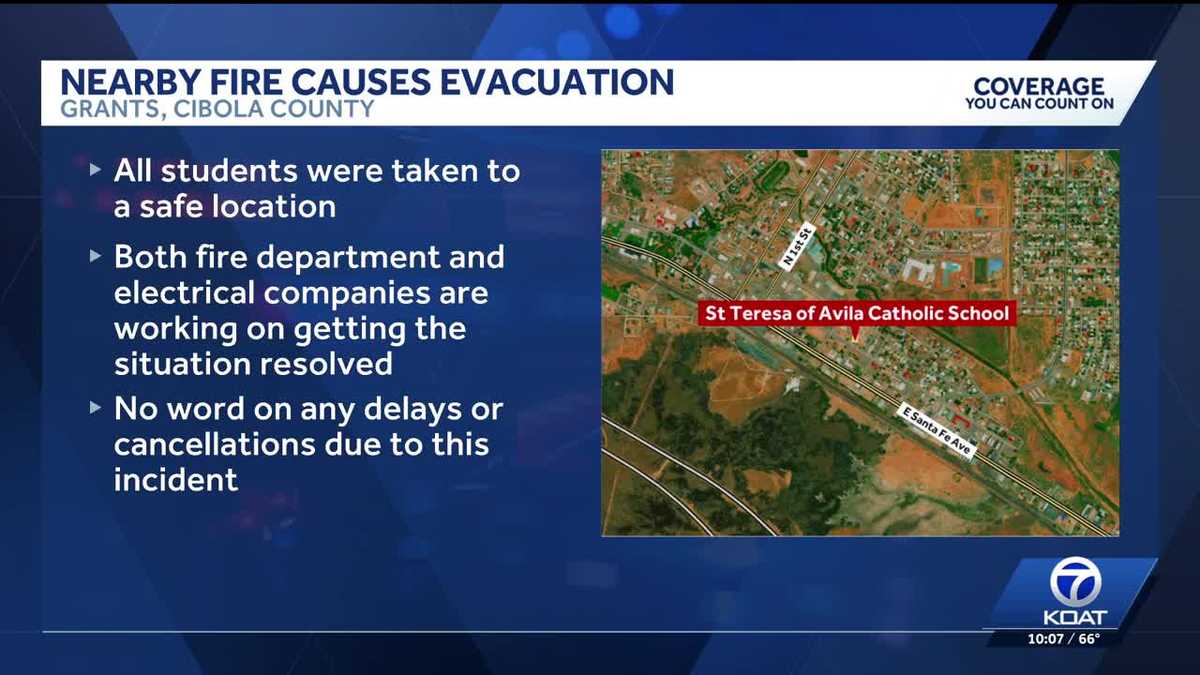 St. Theresa Catholic School in Grants evacuated due to fire