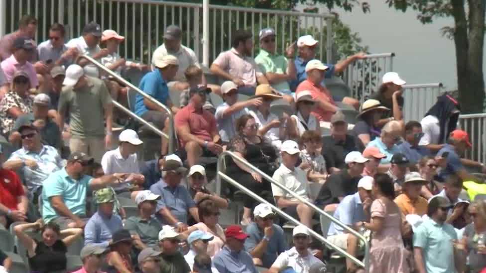 Fans show up big for first round of PGA Championship