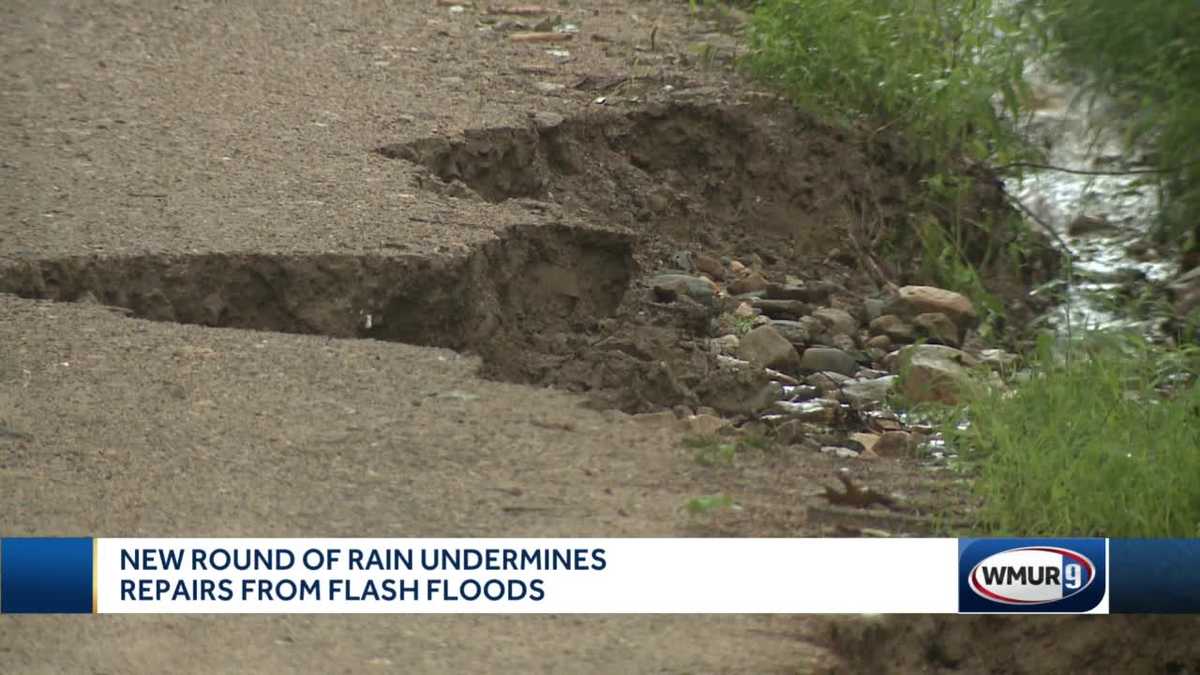 New round of rain undermines repairs from flash floods