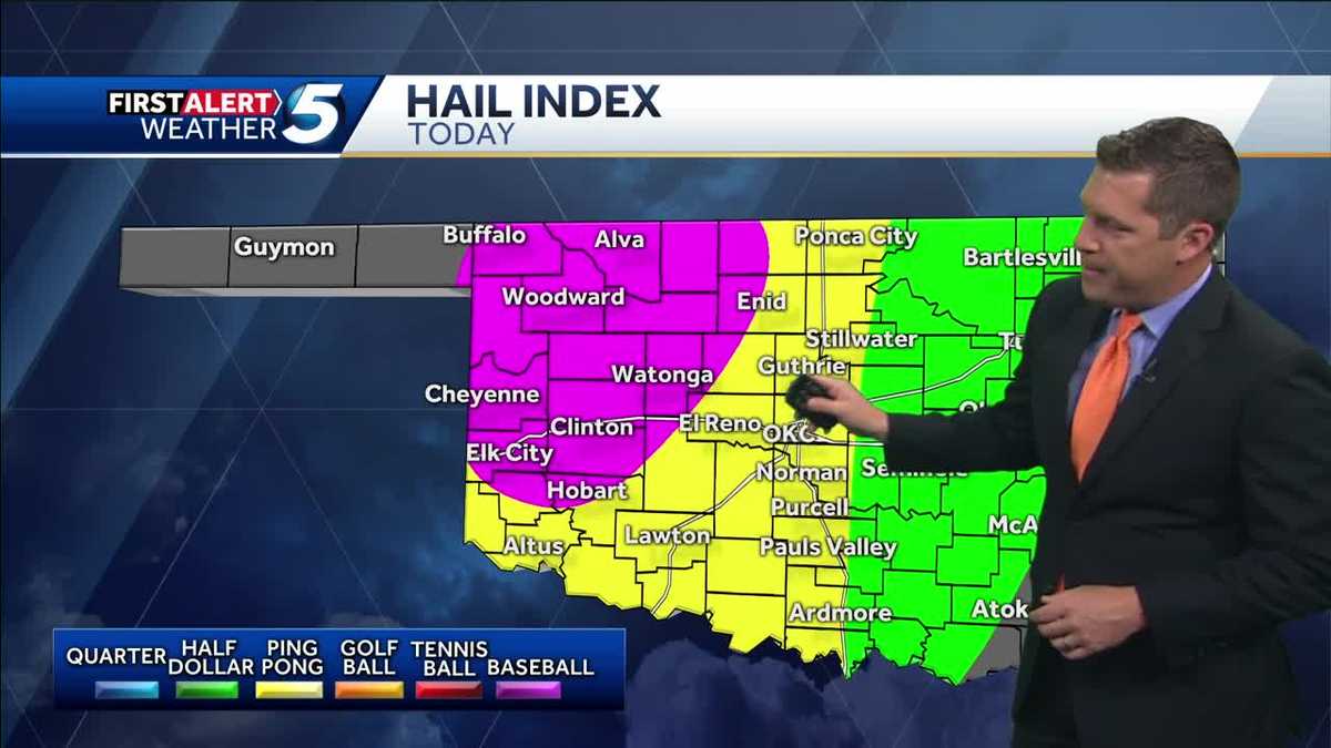 Storms could bring damaging winds, large hail