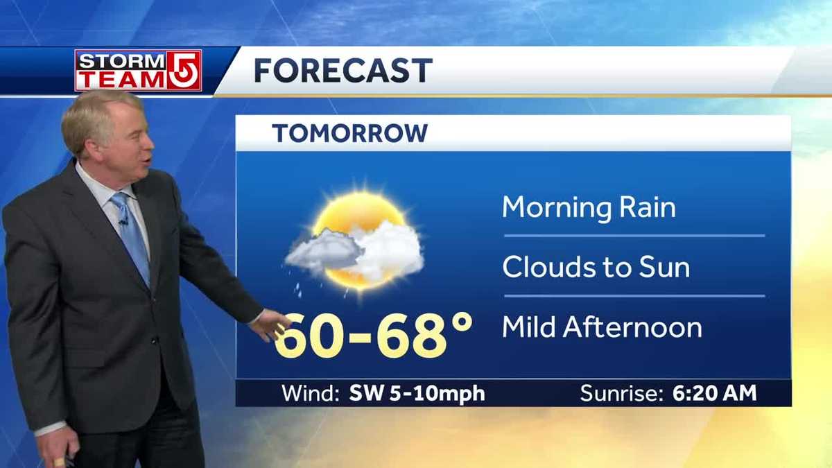 Video: Rain moves out Saturday morning, making way for a warm weekend