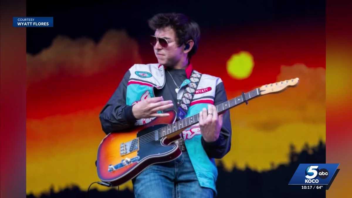 Wyatt Flores receives Oklahoma Music Hall of Fame Rising Star Award during Boys from Oklahoma