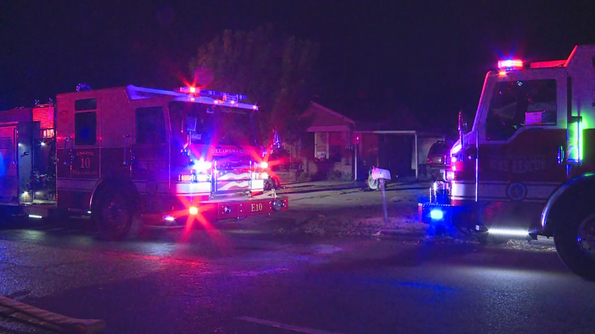 OKCFD: Five people escape to safety after house catches fire