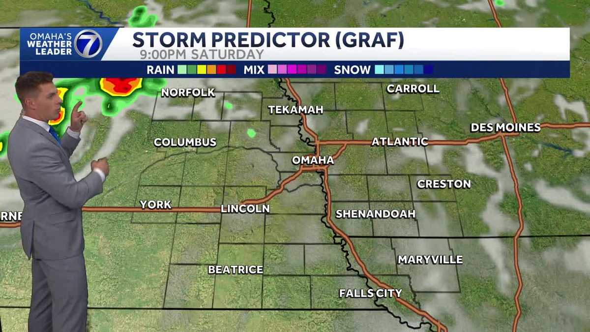 Low chance for storms during fireworks time on the fourth