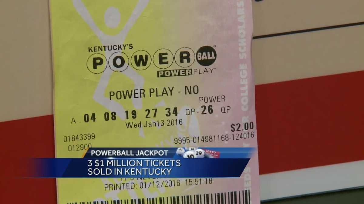 Three 1 million Powerball tickets sold in Ky.