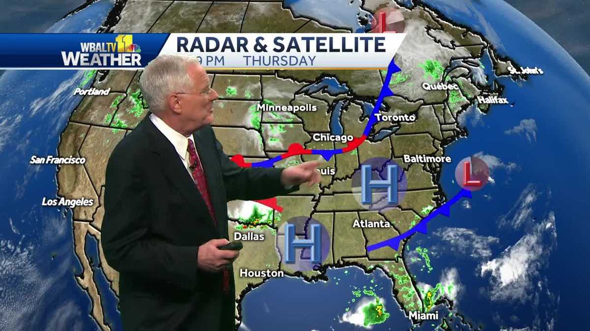 Isolated showers possible late Friday