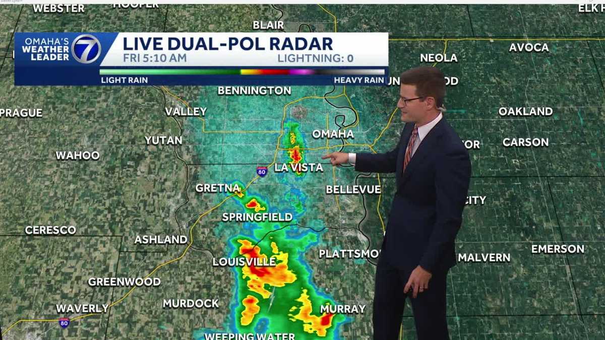 Spotty shower chance early Friday, heating up this weekend in Omaha area