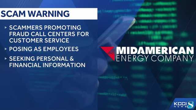 MidAmerican warning customers about phone scams