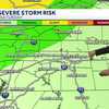 Isolated strong storms possible late Saturday, less humid air arrives on Sunday