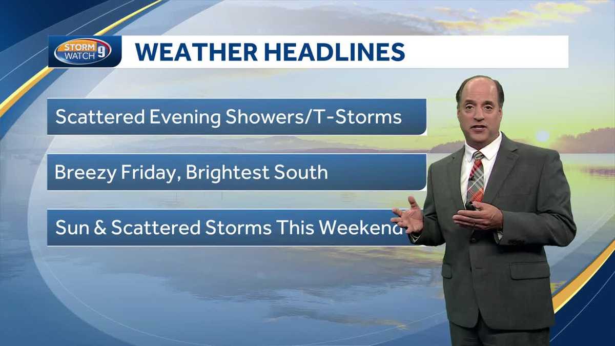 NH weather forecast Scattered showers, storms move through