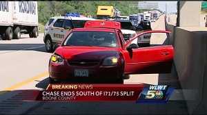Two-state chase ends with arrest in Boone County