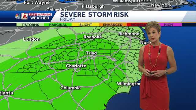 WATCH: Spotty late day storms Friday, possibly severe - Vimarsana News