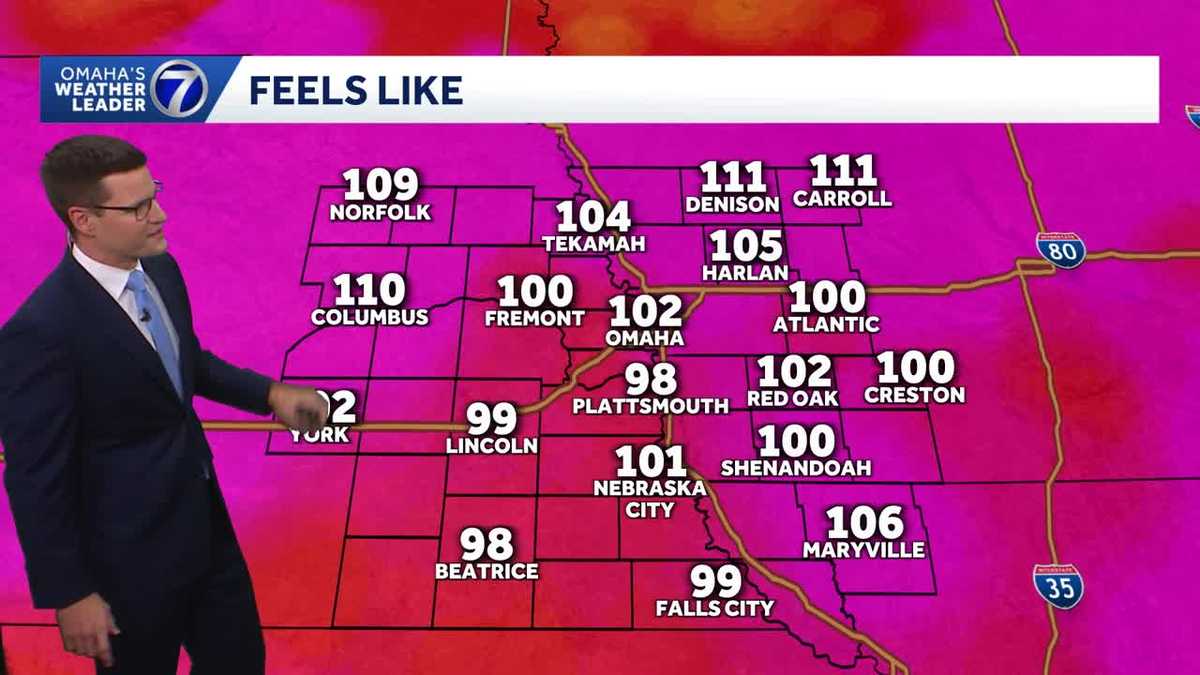 Extreme heat warning continues Monday afternoon in Omaha area