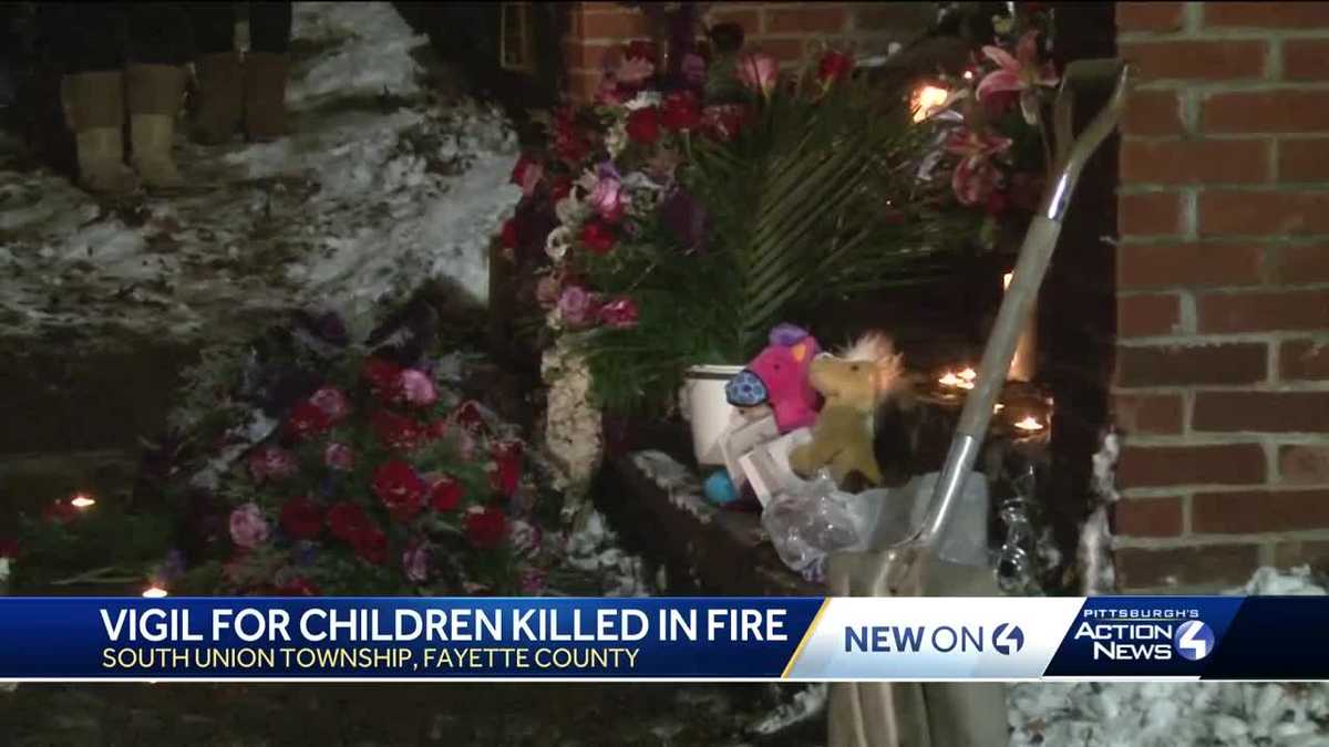 Candlelight vigil held for two children killed in Fayette County fire