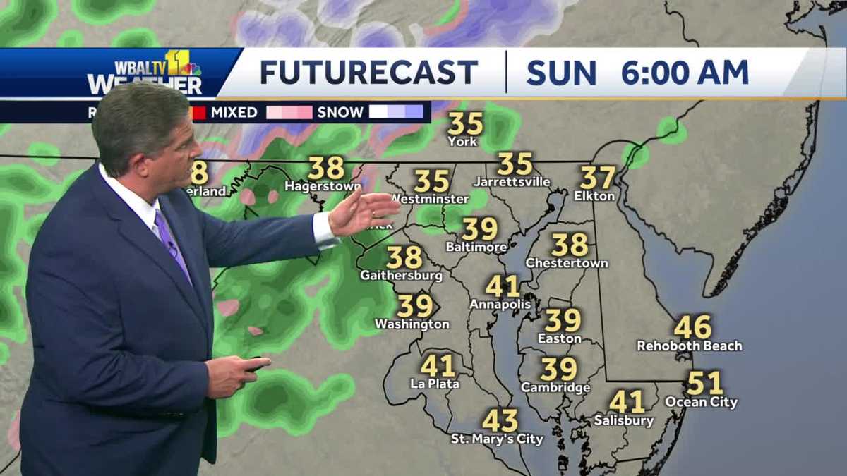 Cloudy evening for Friday, rain and possible snow for the weekend