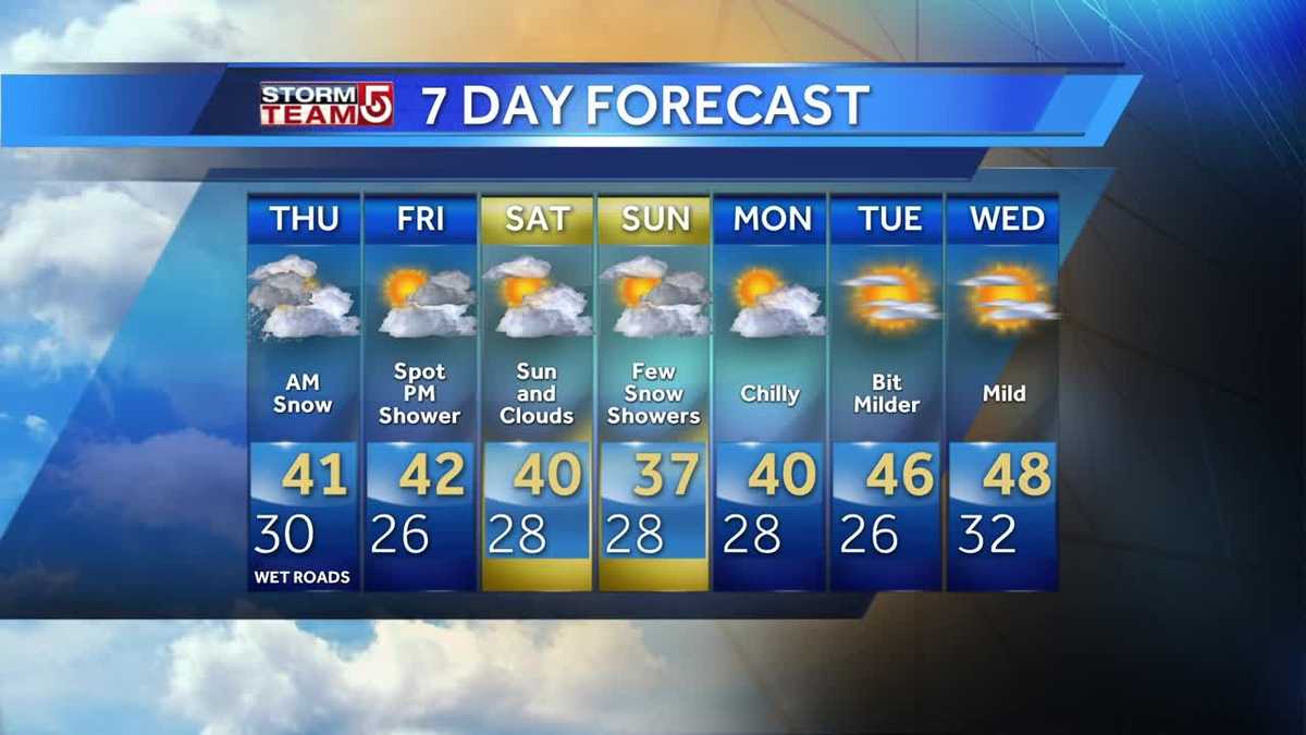 Video: Snow tapers off late morning