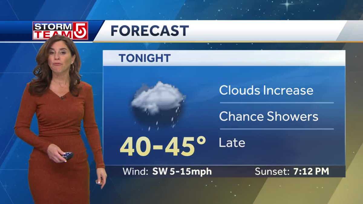 Video: Enjoy a sunny afternoon before clouds move in