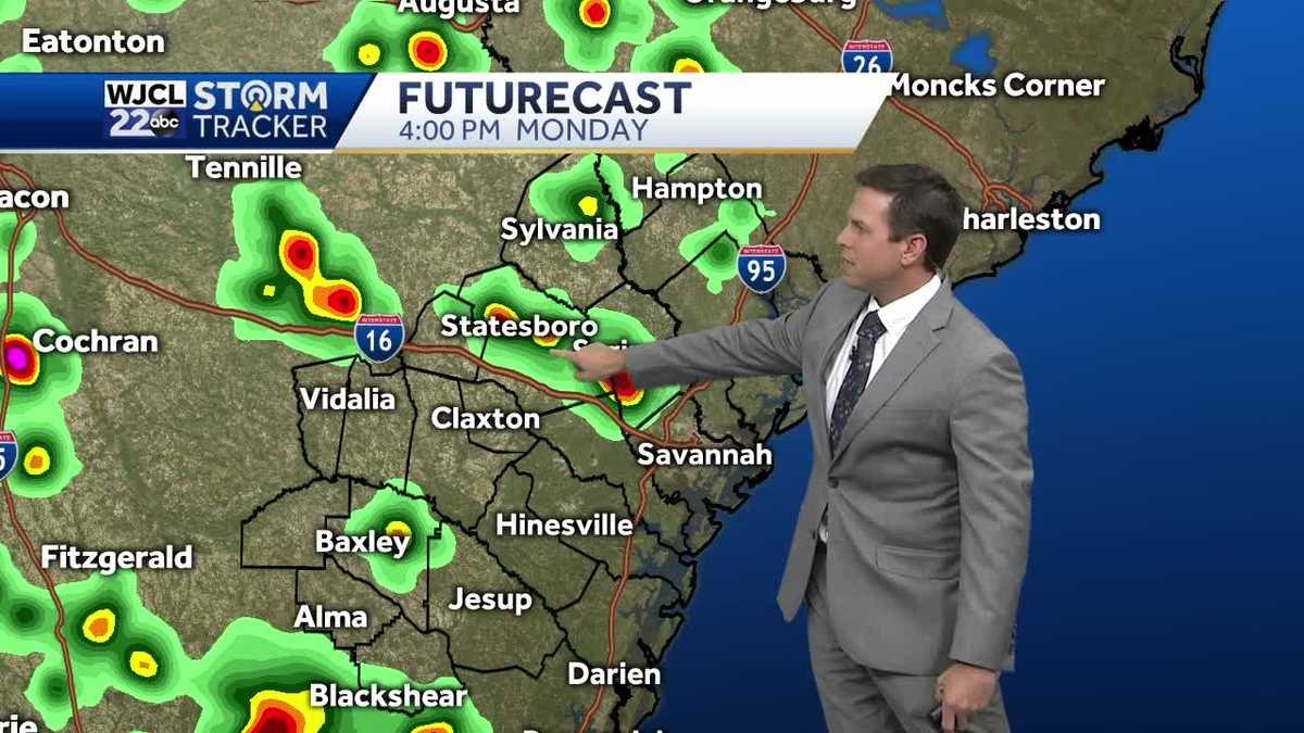 More thunderstorms this afternoon and hot - WJCL