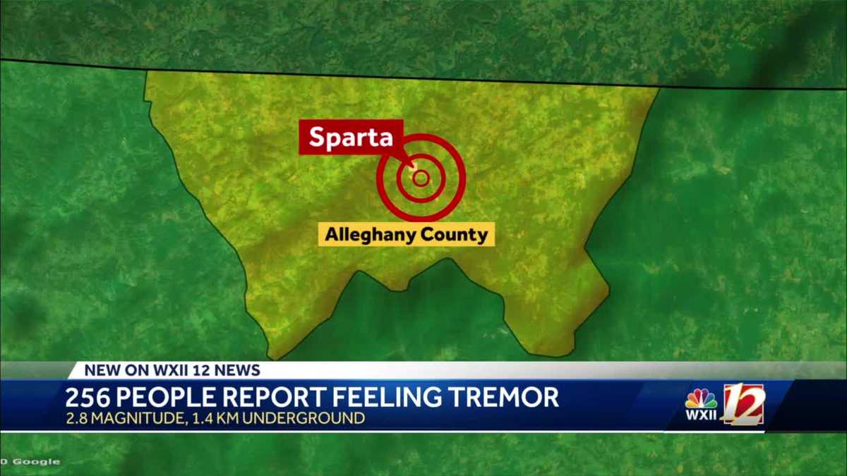 Sparta epicenter of 2.8 magnitude earthquake Sunday