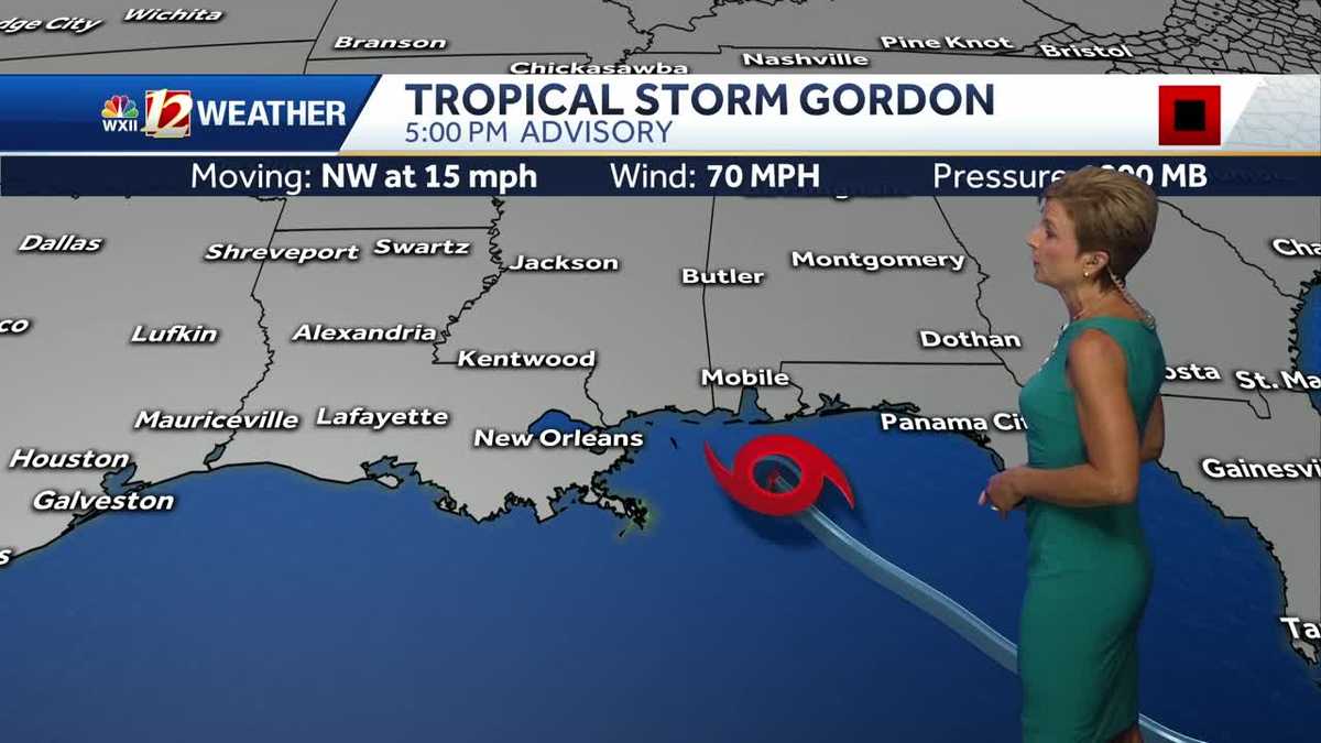 WATCH: Tracking Gordon, our rain chances too - WXII