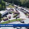Crews battle 3-alarm fire at Sig Sauer Academy
