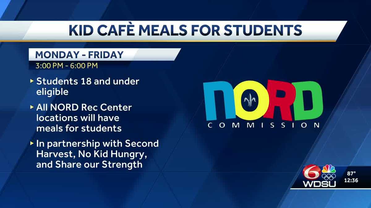 New Orleans kids can get free meals after school at NORD centers