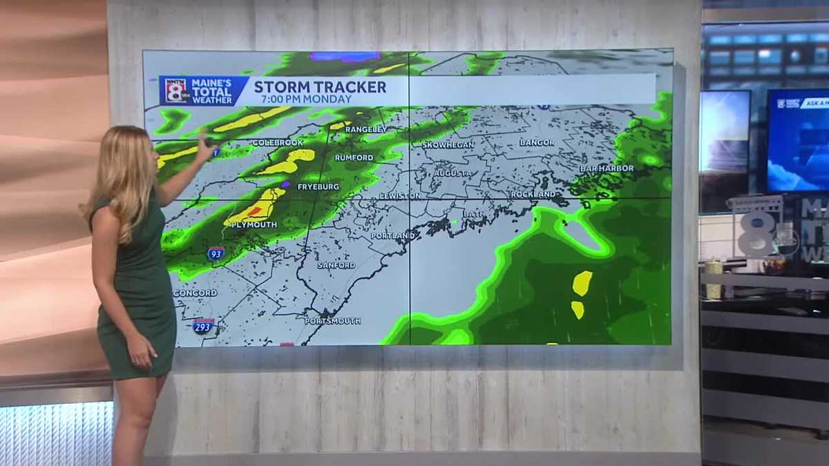 Looking ahead towards showers and light mountain snow midweek in Maine