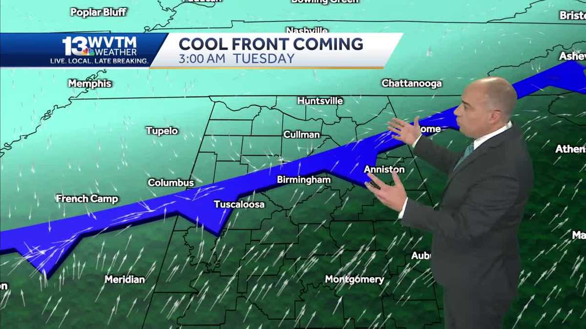 Tuesday welcomes drier air and cooler temperatures