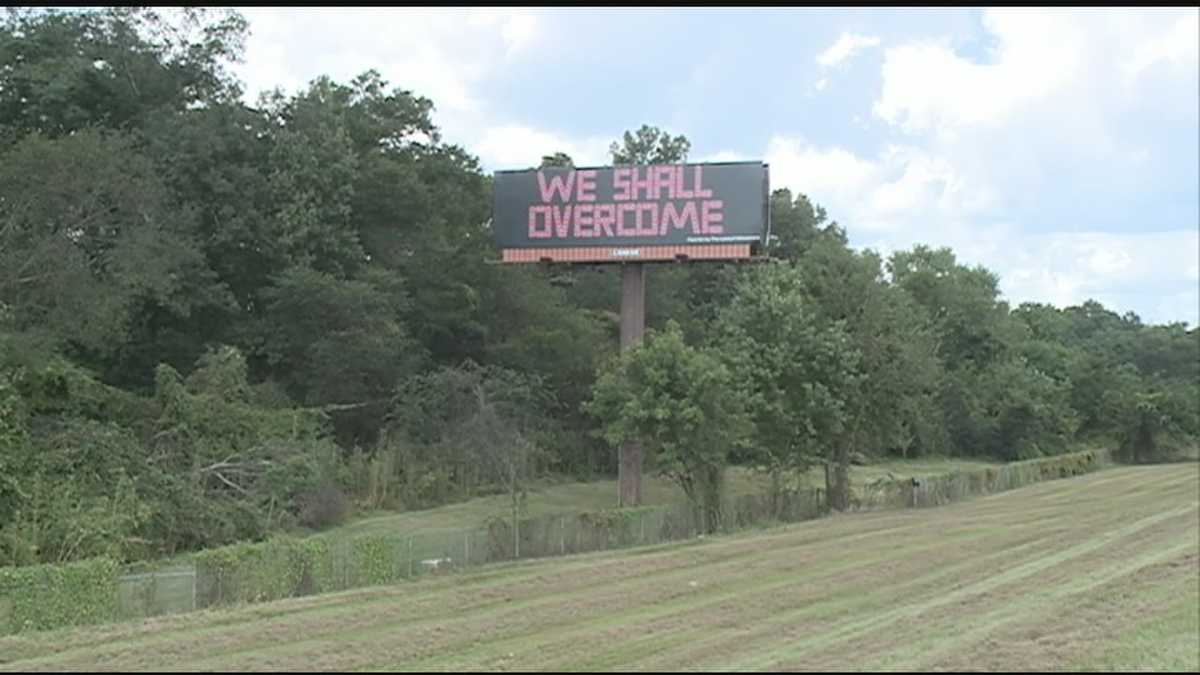 'We Shall Overcome' sign commissioned