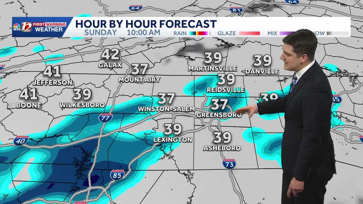 Chilly & dry Saturday, freezing rain possible for the mountains Sunday morning