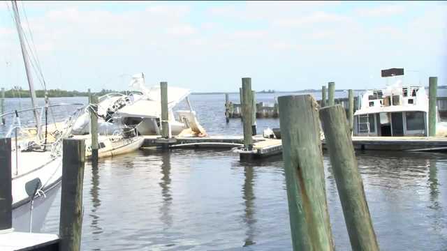 Damaged boats sit at Old Bridge Marina in North Fort Myers - Vimarsana News