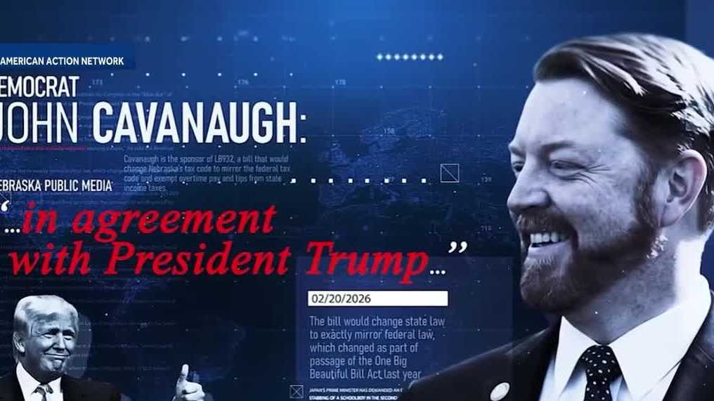 Republican-backed ad ties Democrat to President Trump before primary race