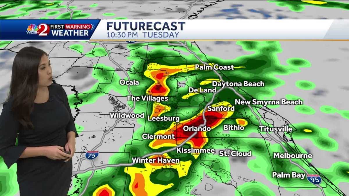 Tracking another round of heavy rain, isolated storms late Tuesday