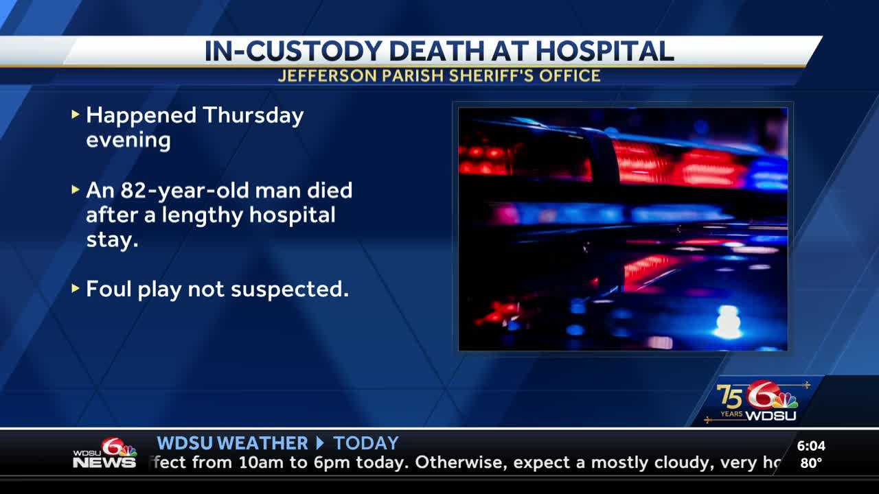 Jefferson Parish Inmate Dies While In Custody