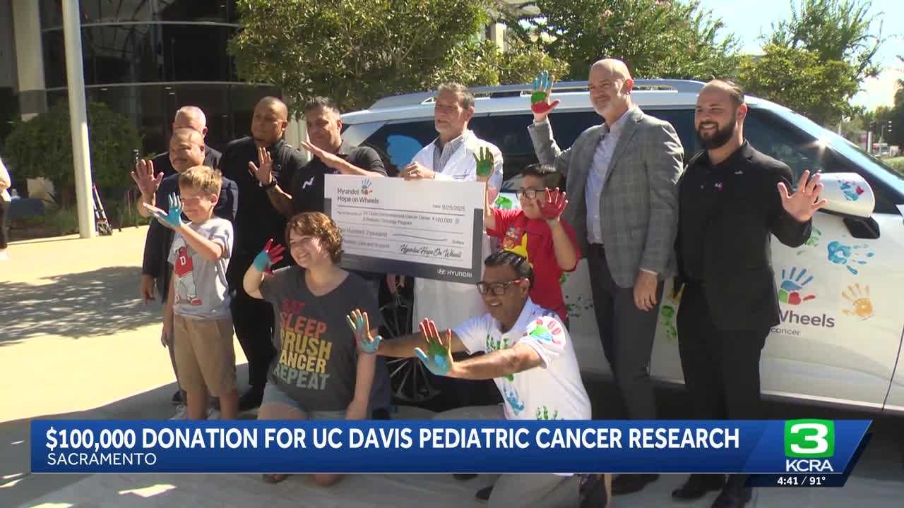 UC Davis receives major grant from Hyundai Hope on Wheels for pediatric cancer research