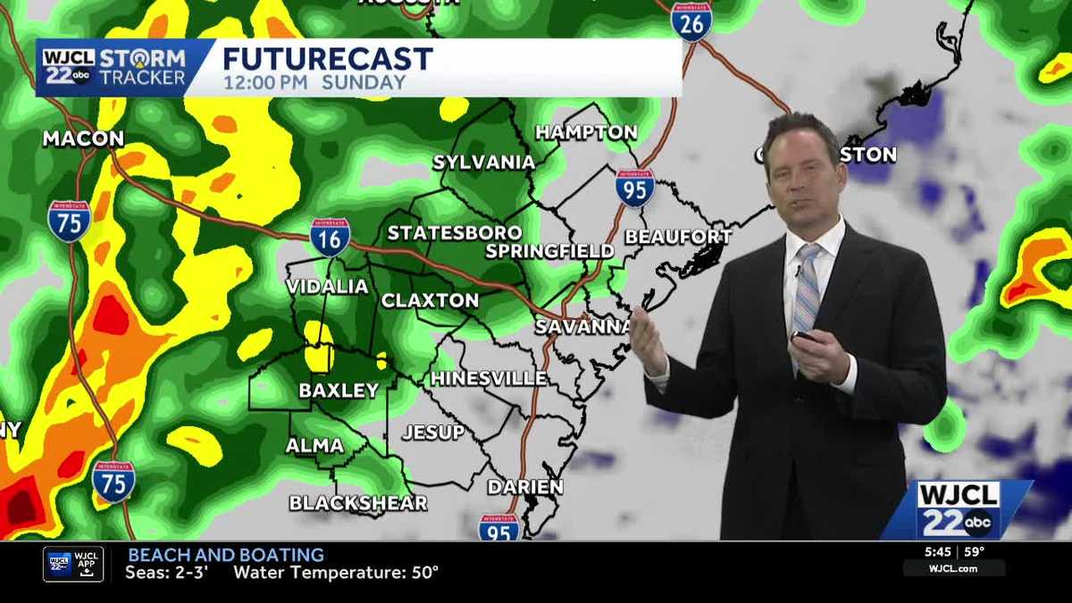 Impact Day Sunday: The timing of showers, t-storms for Southeast Georgia, Lowcountry