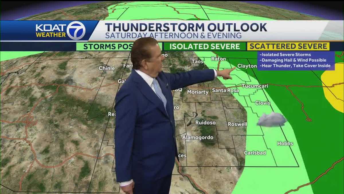 New Mexico forecast: Mild with storm chances this holiday weekend