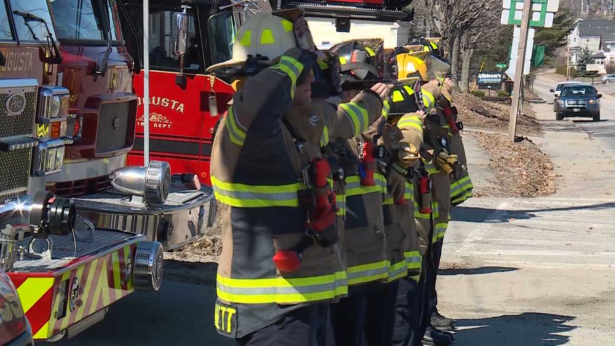 'We're all one big family': Maine firefighters honor Detective Ben Campbell