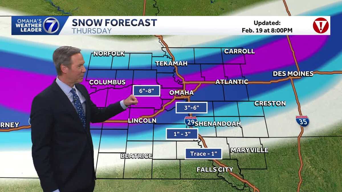Big snow totals around the Omaha area with lots of cleanup ahead