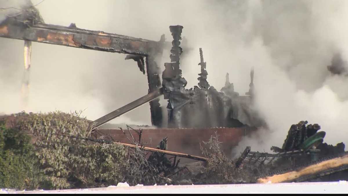 Elderly man's body found in rubble after house fire