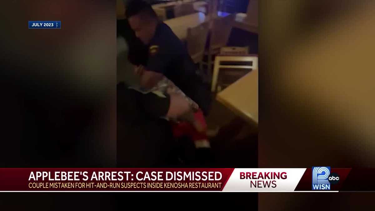 Charges dropped against couple arrested inside Kenosha Applebee's ...