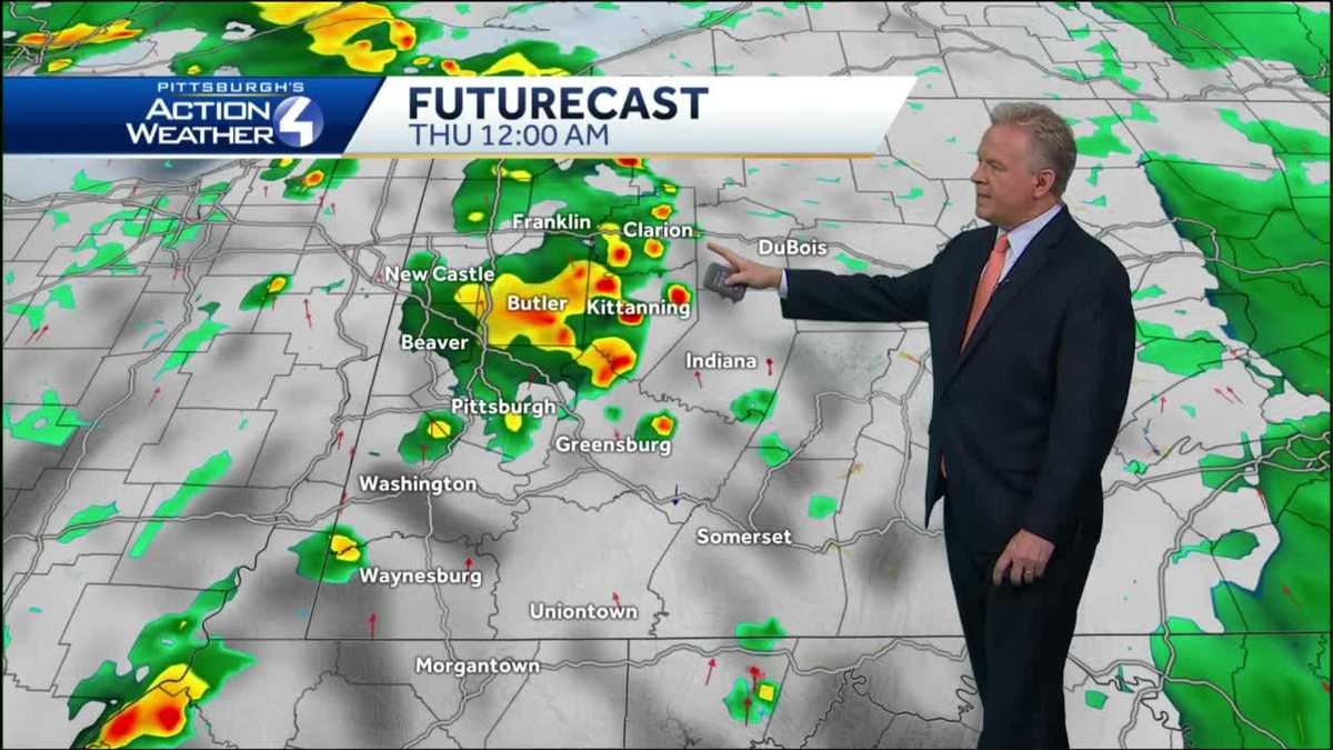 Rain showers continue into Thursday morning